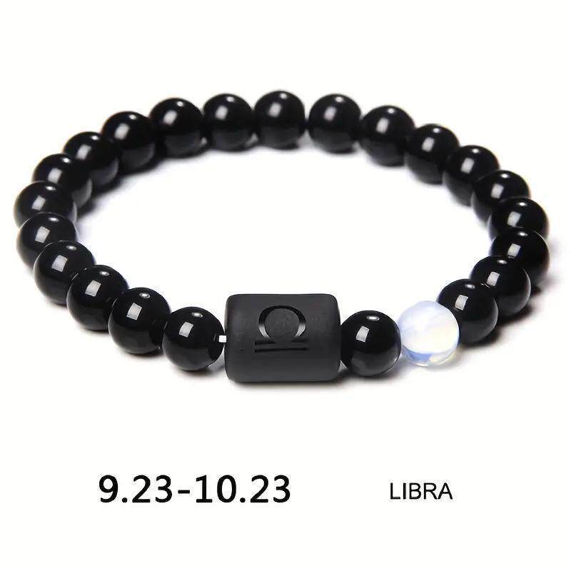 Xi Twee Constellation Elastic Tigereye Agate Bracelet
