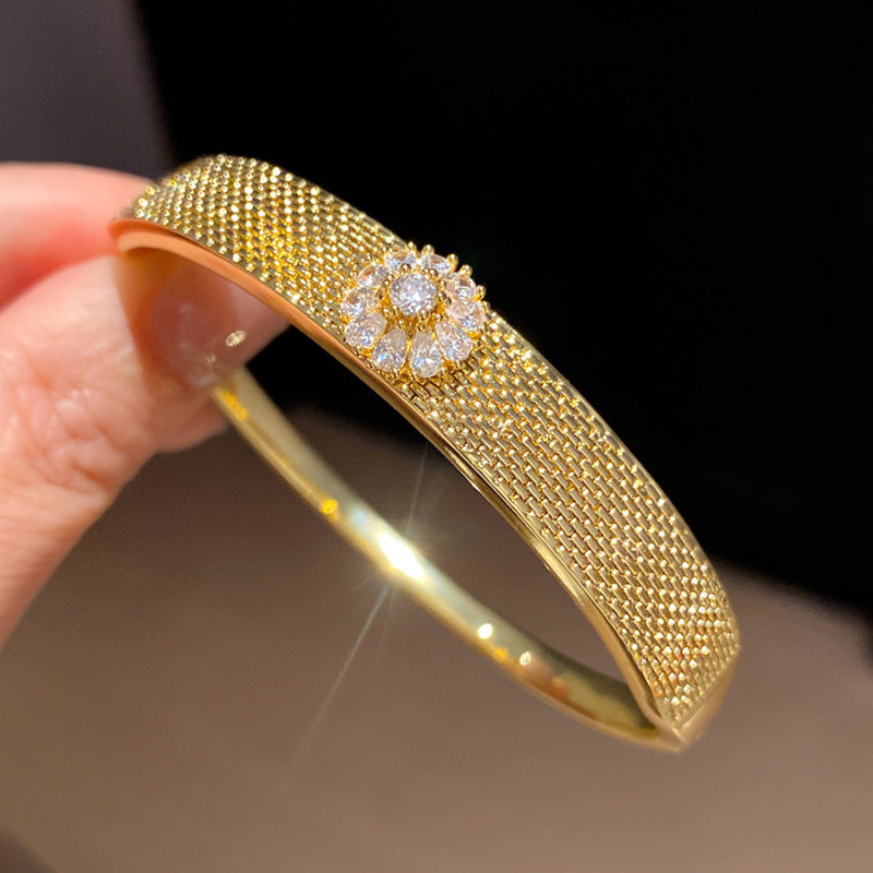 Women's Oval Leaf Small Fresh Gentle Temperament Light Luxury High Sense Bracelet