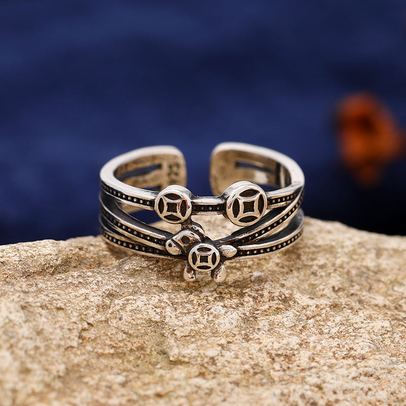 Women's & Men's Rich Flower Vintage Chinese For Design Ring