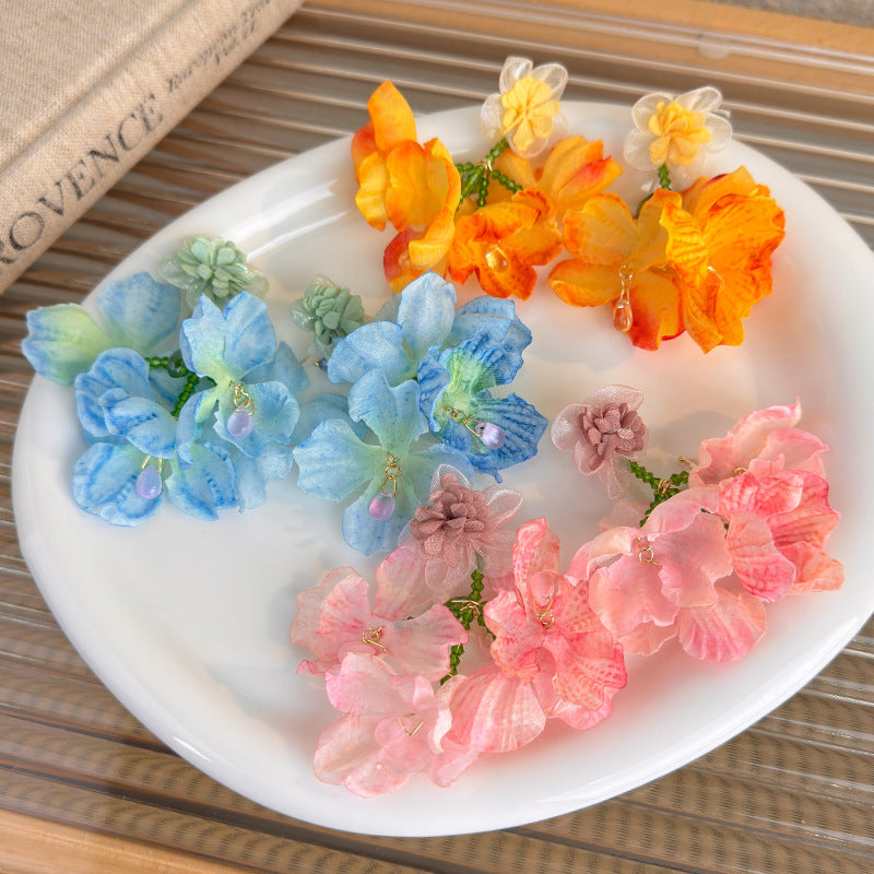 Dopamine Summer Seaside Vacation Style Flower Female Earrings