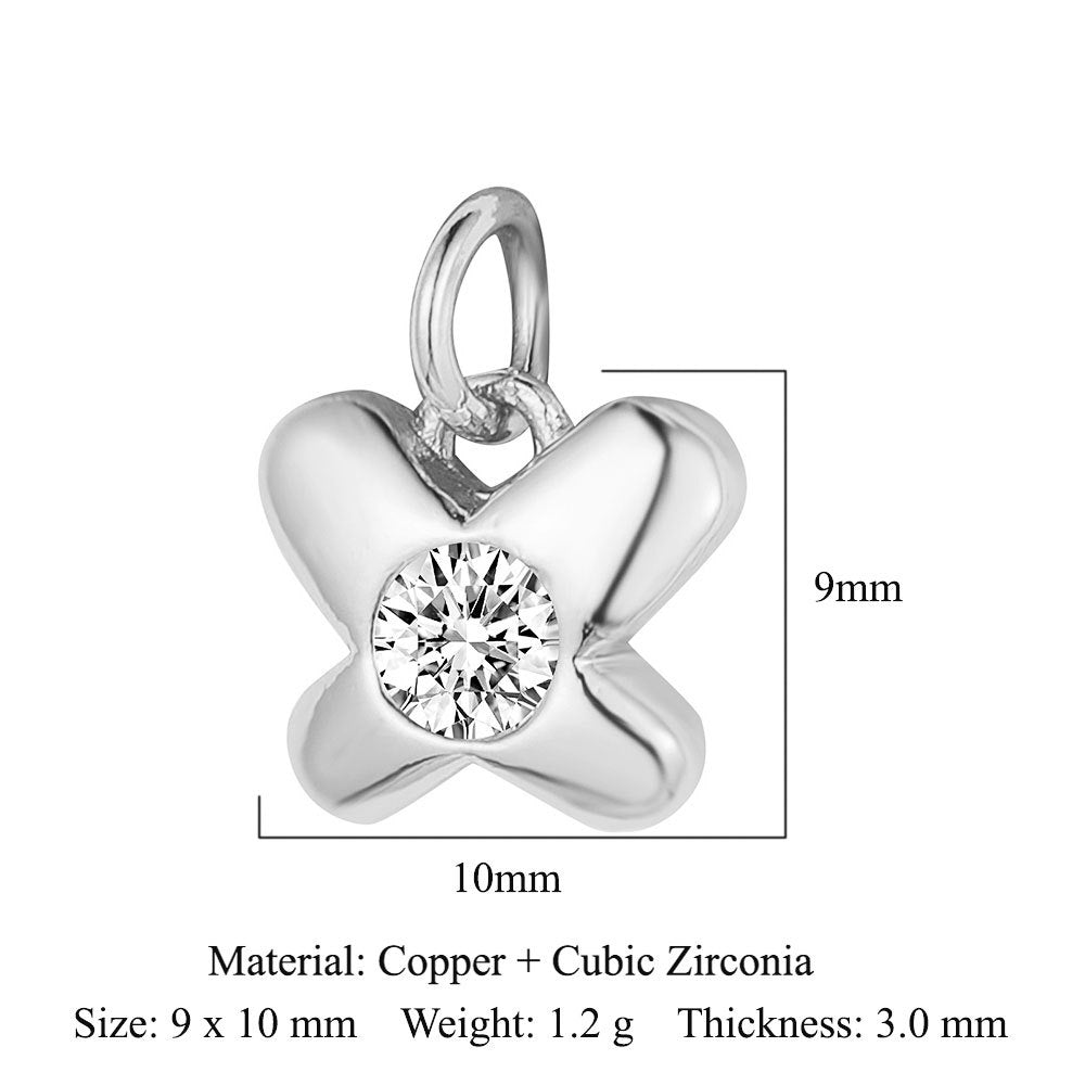 Elephant Eyes Copper Zircon Ornament Accessories Star Moon Pendants