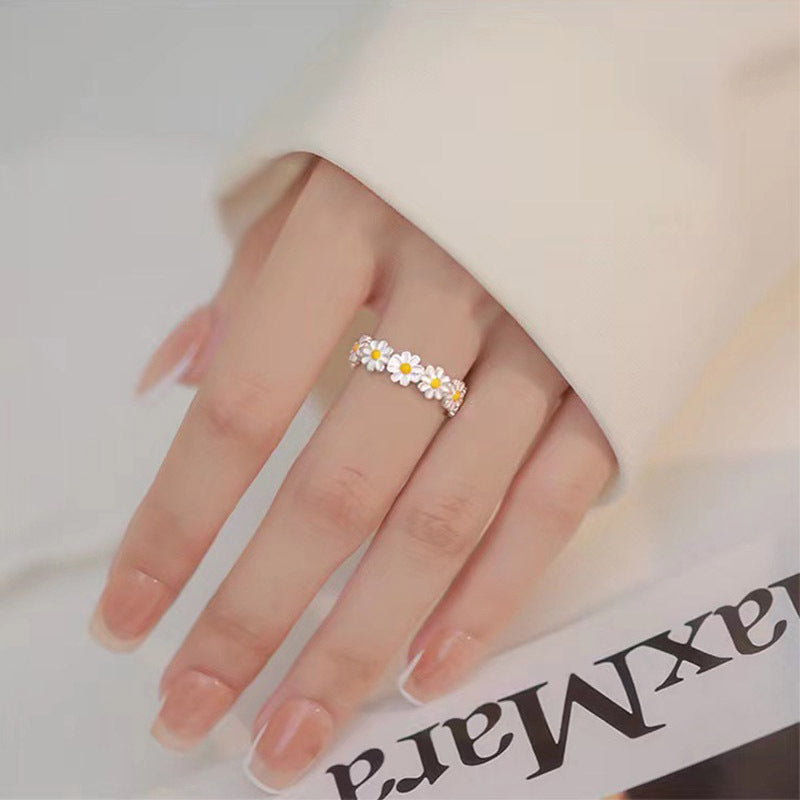 Style Fresh White Flower Epoxy Korean Bracelets