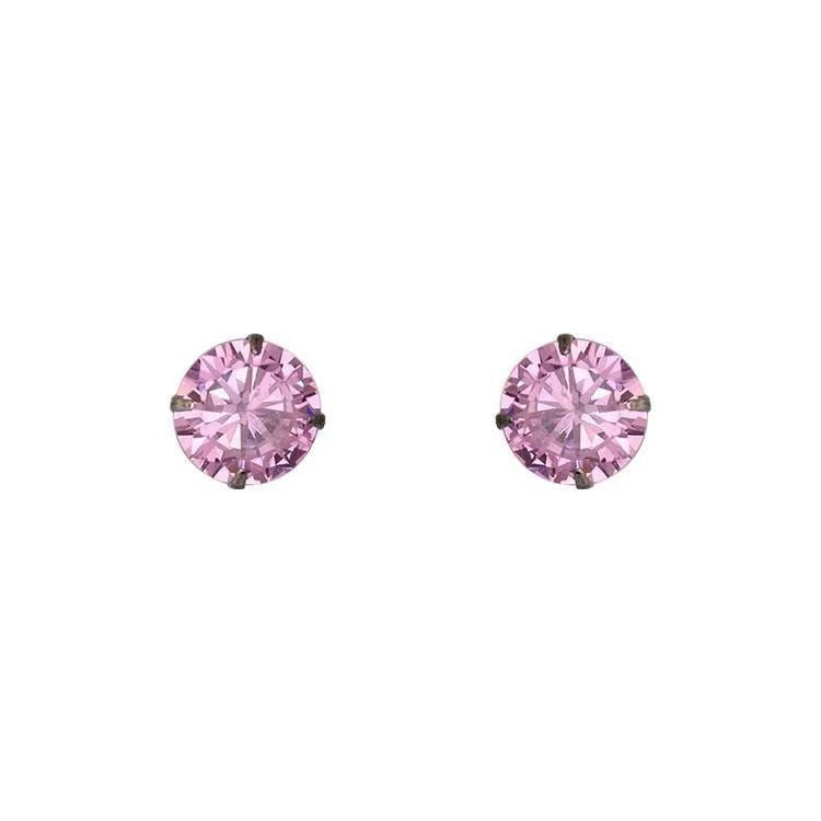 Women's Sier For Simple Zircon Diamond High-grade Earrings