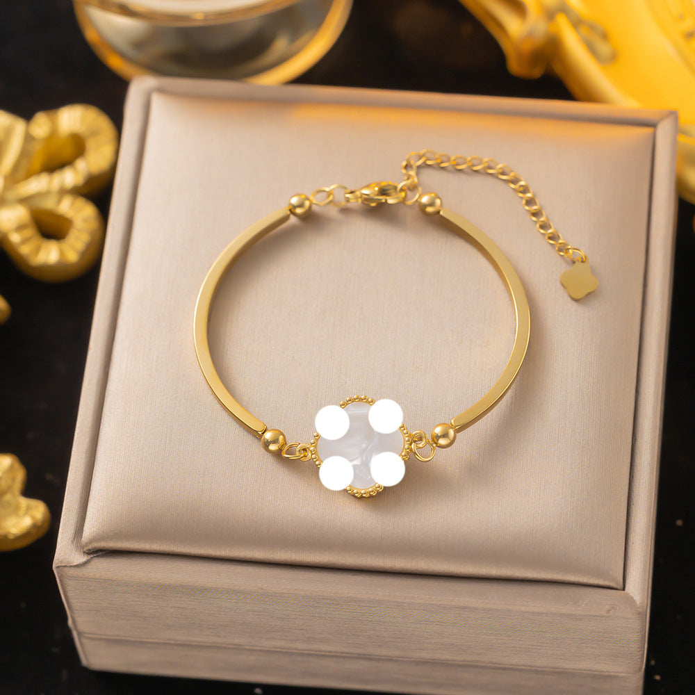 Women's Commuter Titanium Steel Light Luxury Couple Bracelets