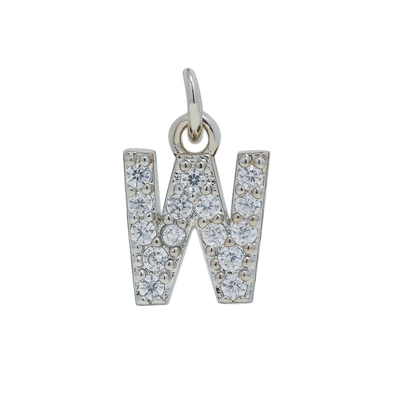 Letters Accessories Small English Zircon Eardrop Pendants