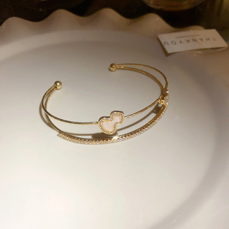 Women's Oval Leaf Small Fresh Gentle Temperament Light Luxury High Sense Bracelet