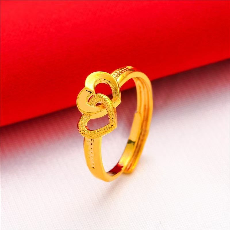 Placer Gold Big Diamond Fortune Full Ring