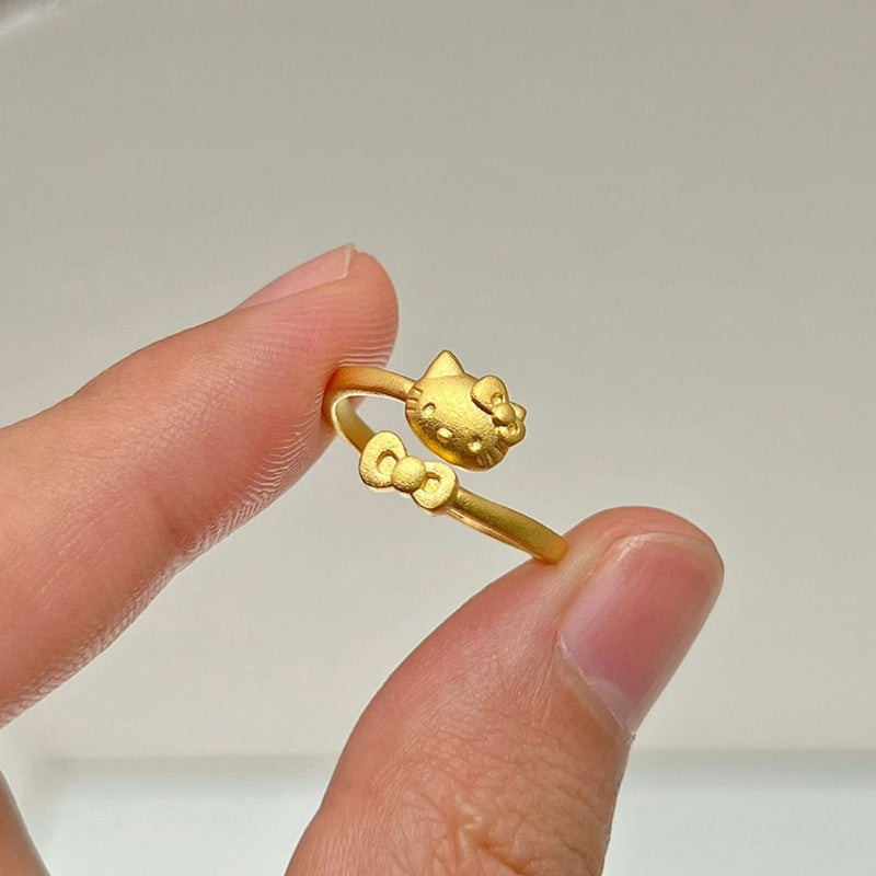 Cute Cartoon Index Finger Exquisite Versatile Ring