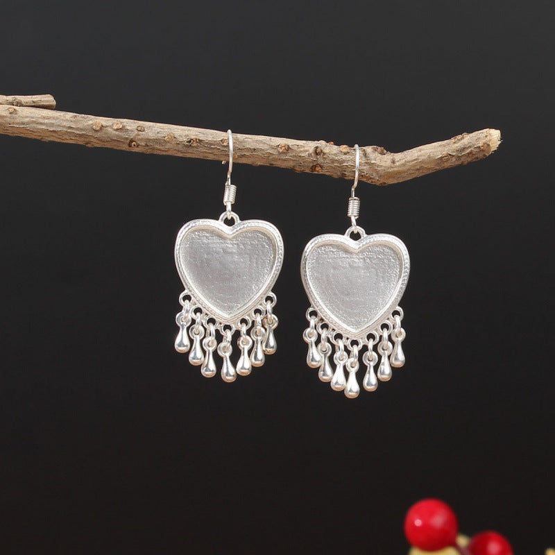Ethnic Minority Style Handmade Miao Sier Earrings
