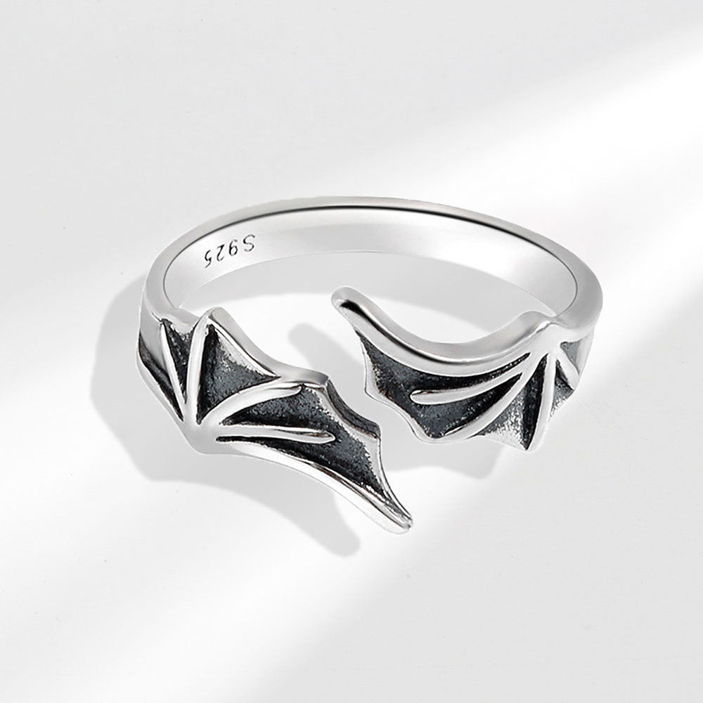 Angels Demons Wings Couple Personalized Opening Ring