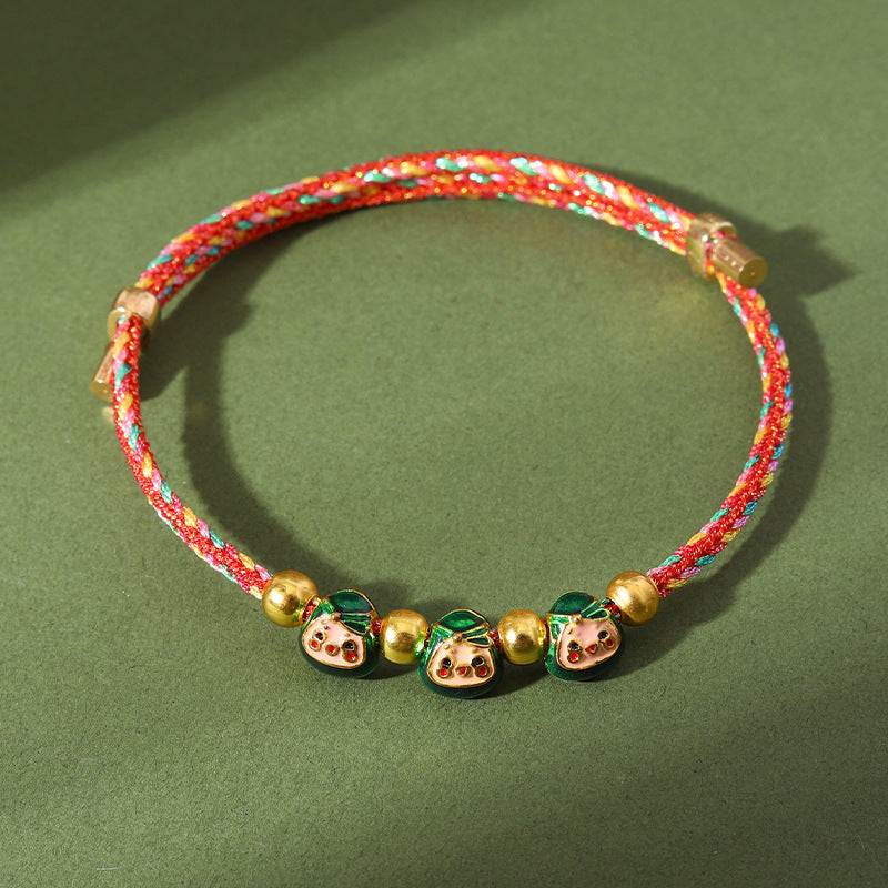 Festival Colorful Rope Ethnic Style Hand-woven Adult Small Sachet Carrying Bracelet