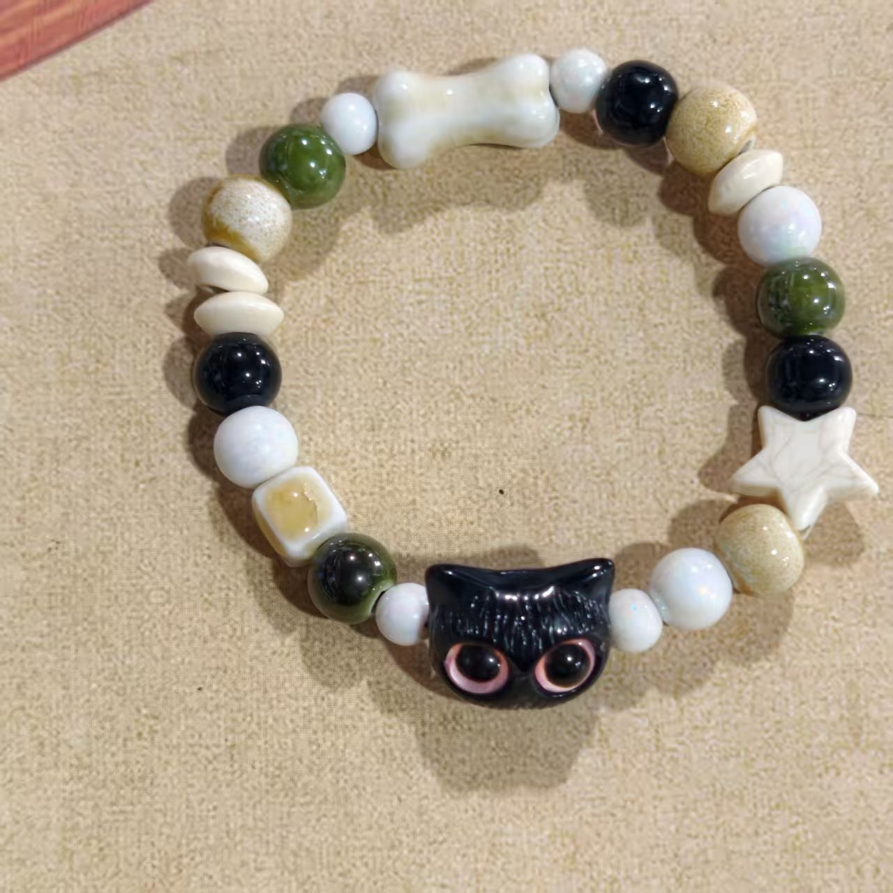 Alloy Ceramic Ethnic Style Single Handmade Filament Bracelet