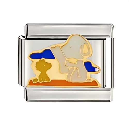 Welding Pattern Oil Dripping Cartoon Italian Bracelets