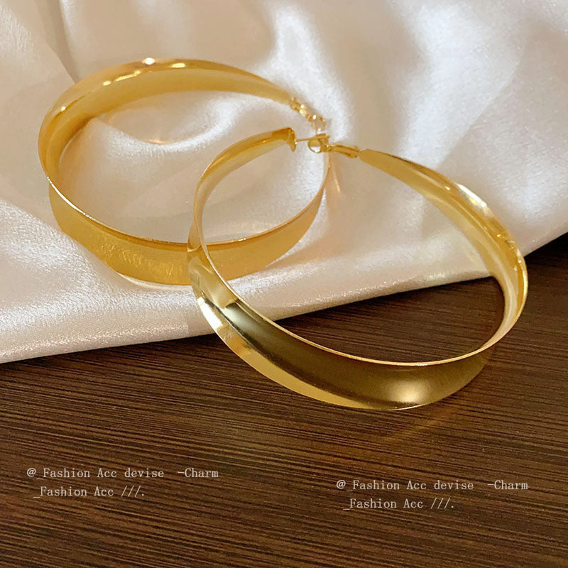 Needle Round Metal Simple Ear Niche Temperament Frosty Style Light Bracelets