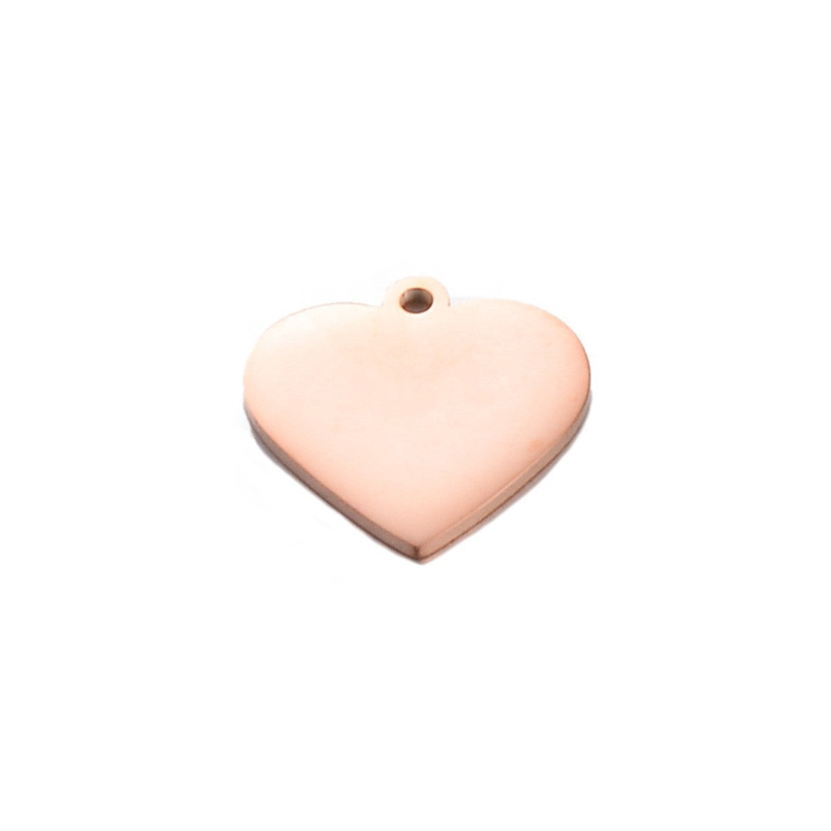 Steel Cut Heart-shaped Peach Heart Tag Pendants