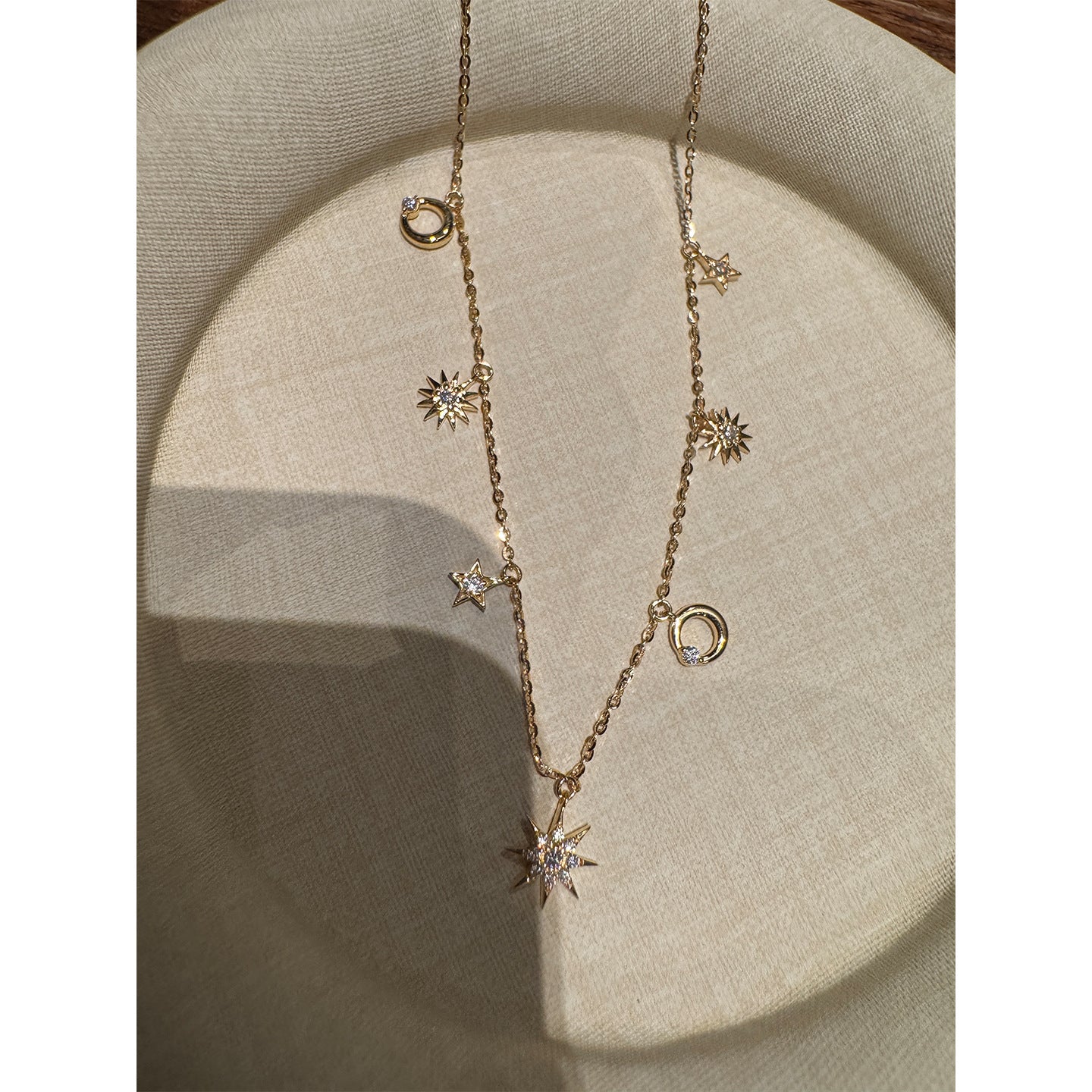 Style Mo Sun Moon Star Low-key Exquisite Tassel Clavicle Chain Necklaces