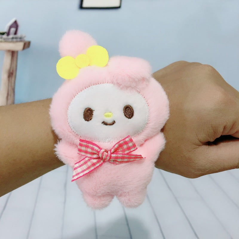 Children's Plush Cartoon Pop Cute Sun Flower Couple Female Dinosaur Slap Bracelet