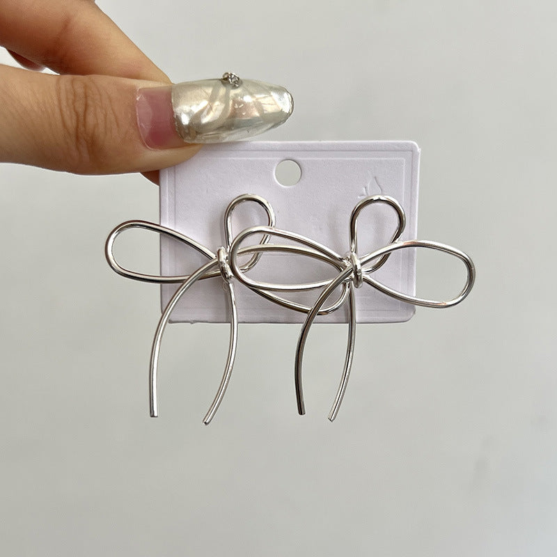 Women's Minimalist Korean Style Simple Graceful Commute Bow Light Luxury Exquisite Rings