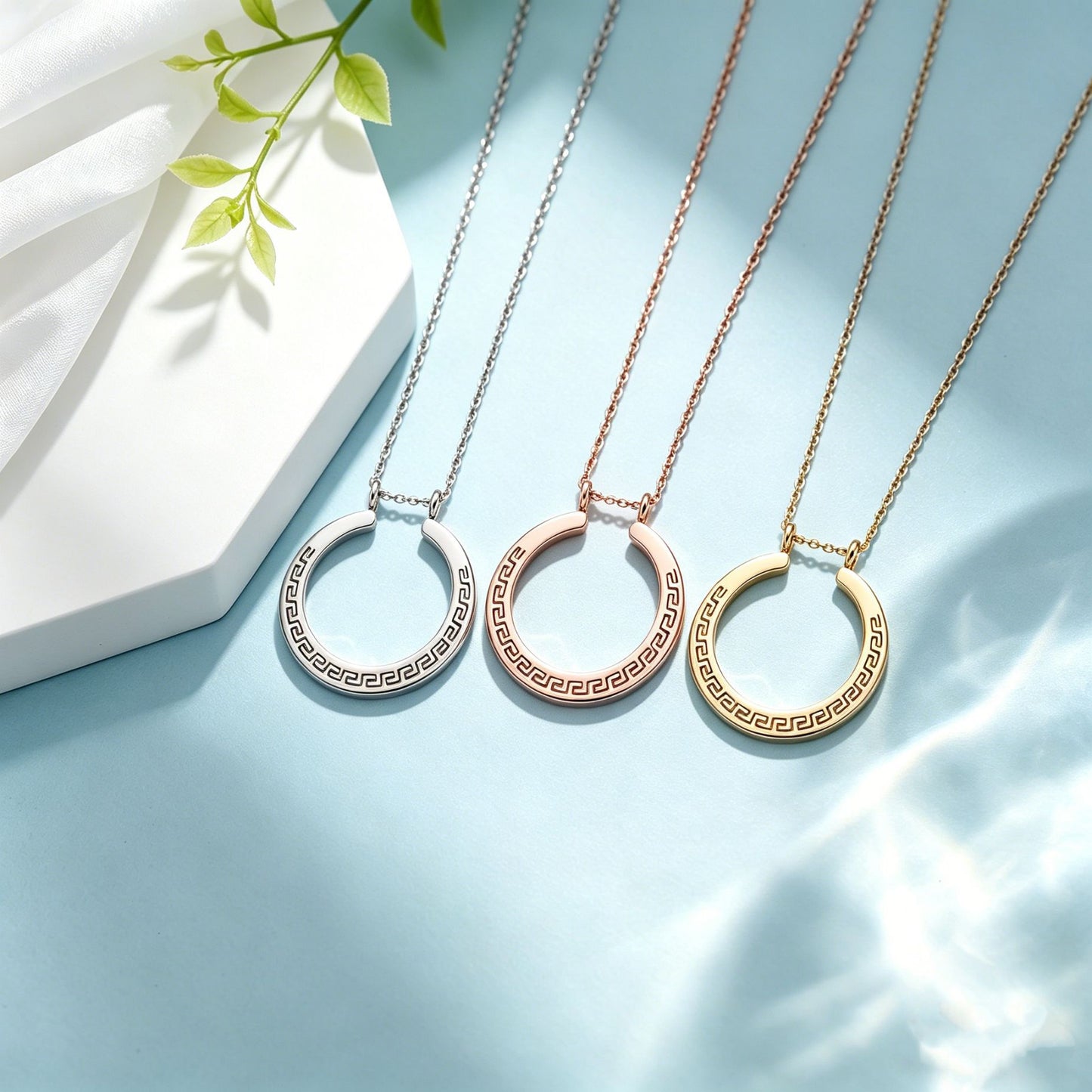 Checkered Niche Design Trendy Cool Unisex Style Necklaces