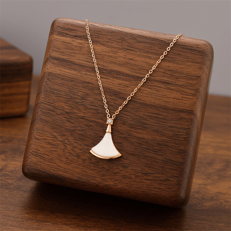 Titanium Steel Female Niche Simple Temperament Clavicle Pendants