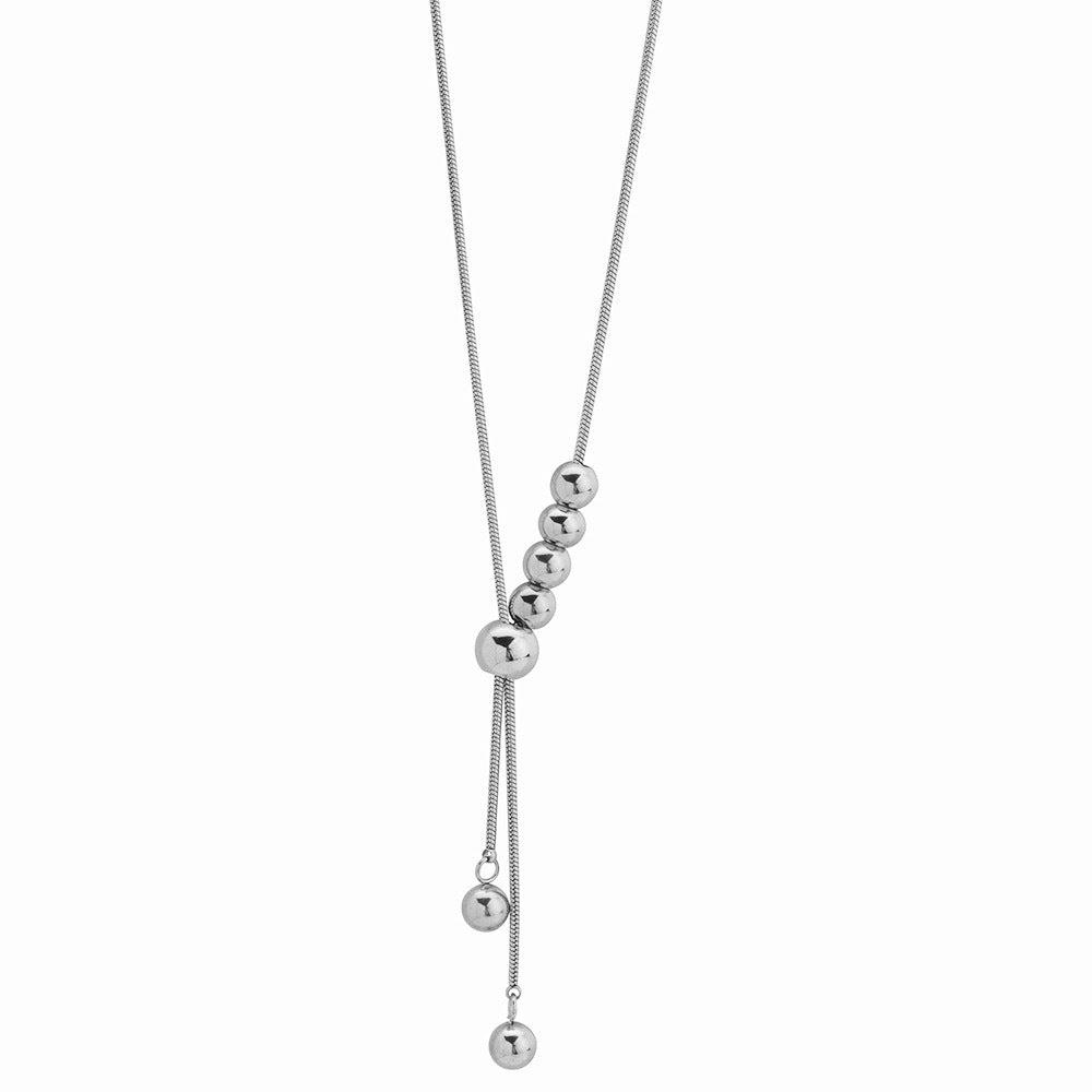 Women's No Fading Beaded Pull-out Adjustable Long Simple High-grade Tassel Necklaces