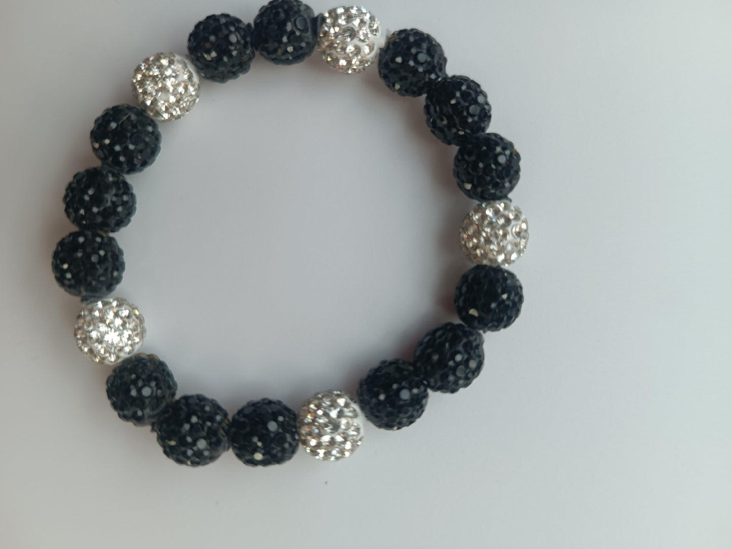 Polymer Clay Rhinestone Ball Filament Hip Bracelet
