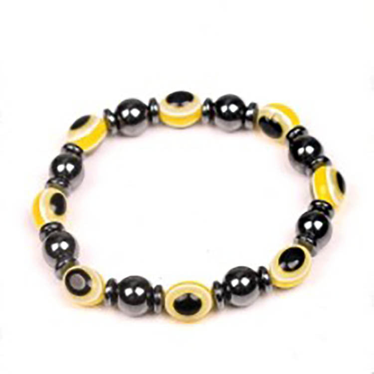 Haematite Eye Gift For Ladies Hematite Spacer String Beads Stretch Bracelet
