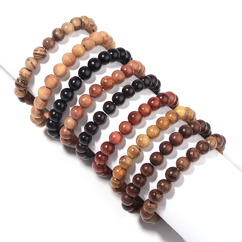 Women's & Men's Ebony Arborvitae Door Frame Ethnic Natural Bracelets