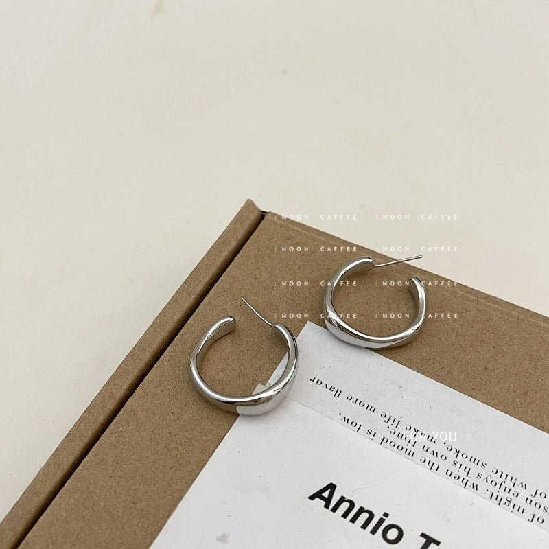 Needle Geometric Simple Irregular Type Design Earrings