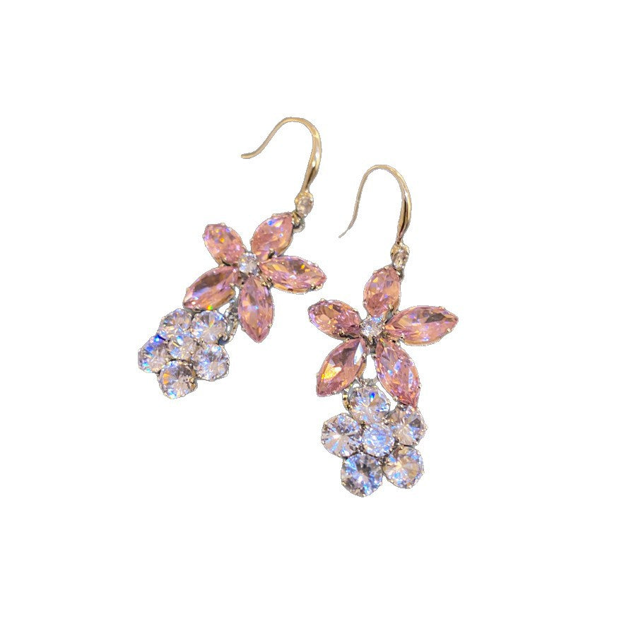 Style Zircon Irregular Flower Light Luxury High-grade Clavicle Chain Fashion Necklaces