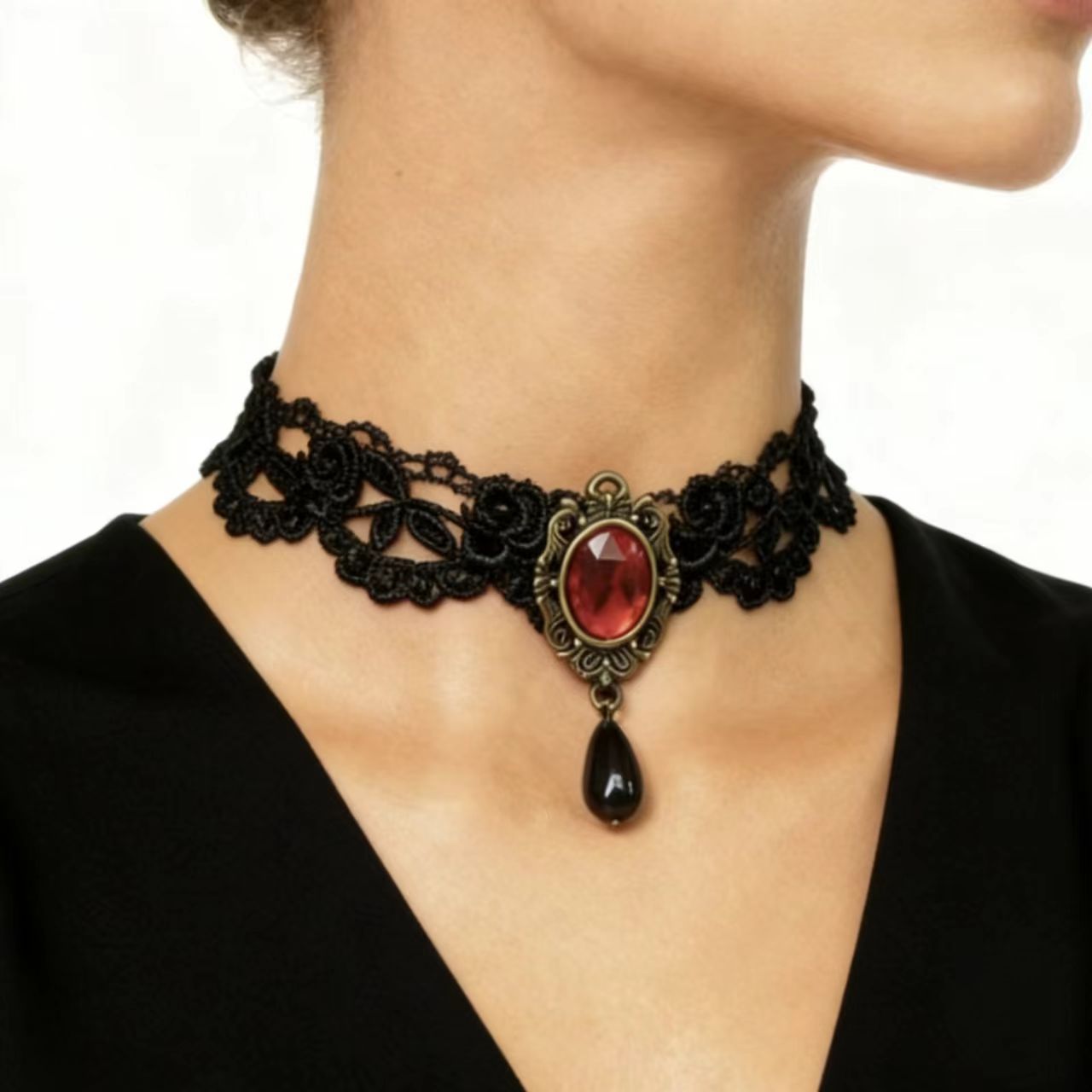 Lace Tassel Clavicle Chain Niche Personality Necklace