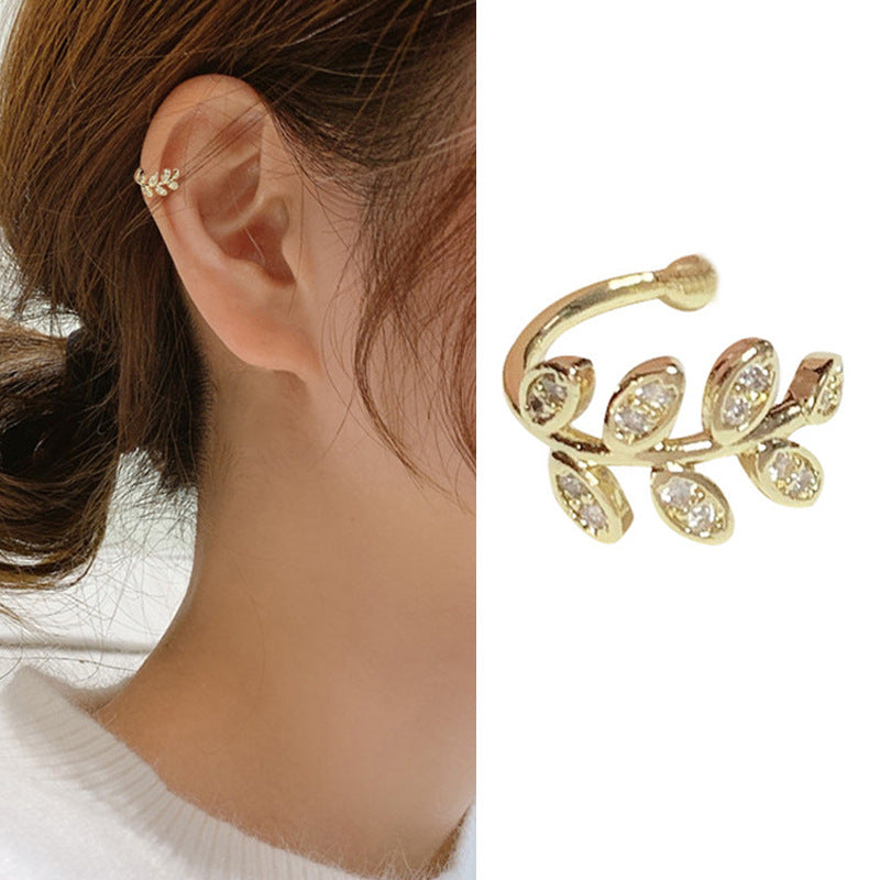 Leaves Ear Clip Adjustable Super Mori Earrings