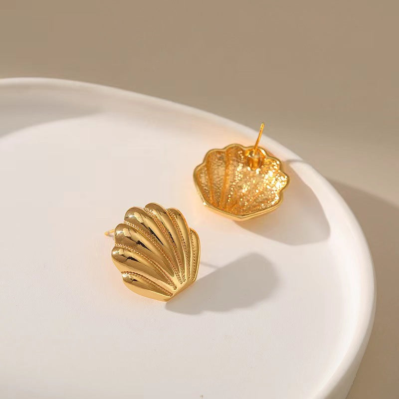 Women's Retro Geometric Fan Shaped Personalized For Stud Earrings
