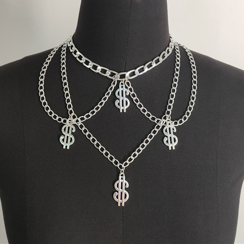 Women's Popular Gothic Cross With Neck Accessories Necklaces