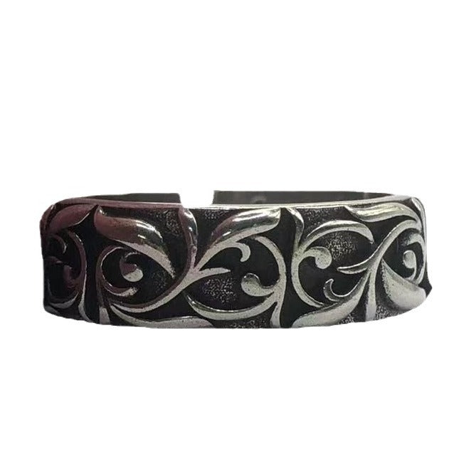 Men's Chiba Thai Sier Eternal Vine Retro Punk Trendy Unique Rings