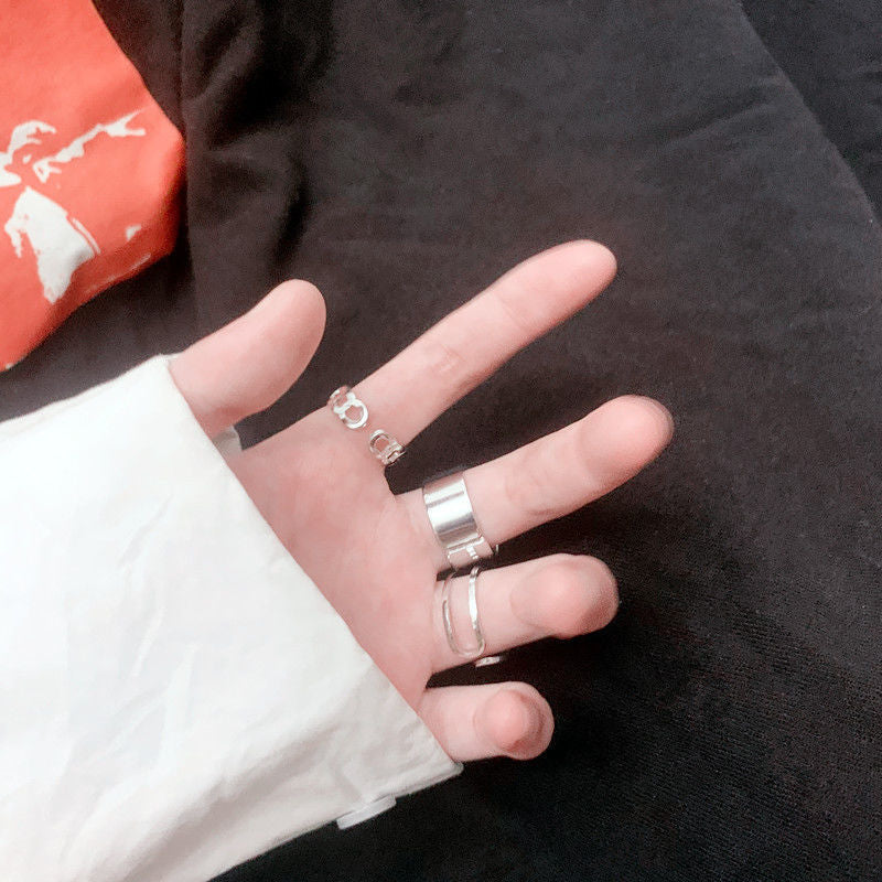 Women's Open Hip Hop Suit Cold Style Ring