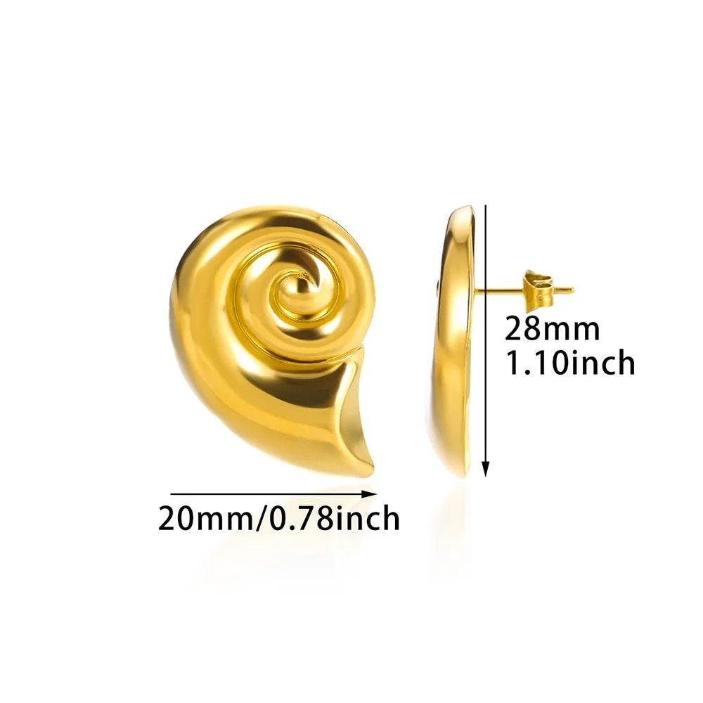 Stainless Steel Octopus Niche Trendy Marine Style Stud Earrings