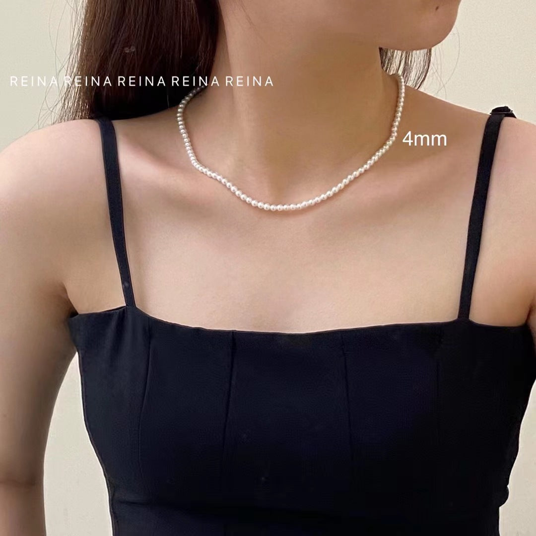 Pearl Clavicle Chain Beaded Single Layer Necklaces