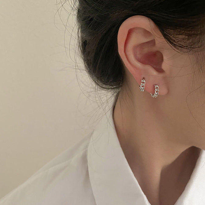 Simple Chain Clip Niche Cold Style Light Luxury High Sense Rings