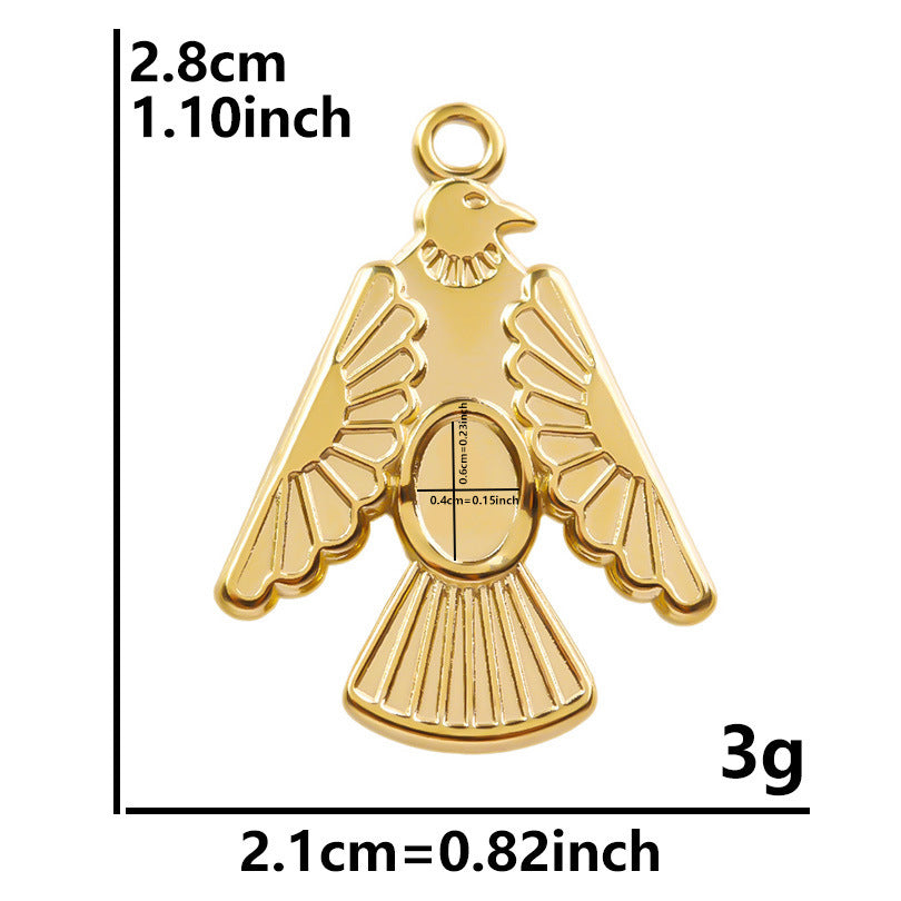 Stainless Steel Eagle Parts Handmade Vacuum Necklace