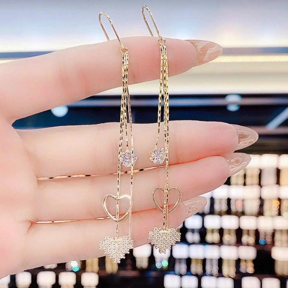 Opal Tassel Tide Chain Super Fairy Long Ear Line