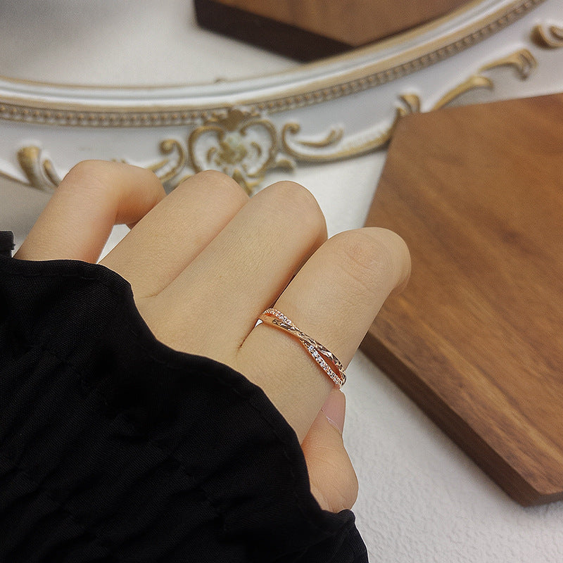 Cross Zircon Index Finger Female Fashion Rings