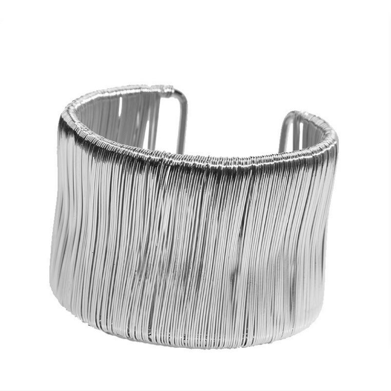 Casual Fashion Fine Iron Wire Open-ended Bracelets