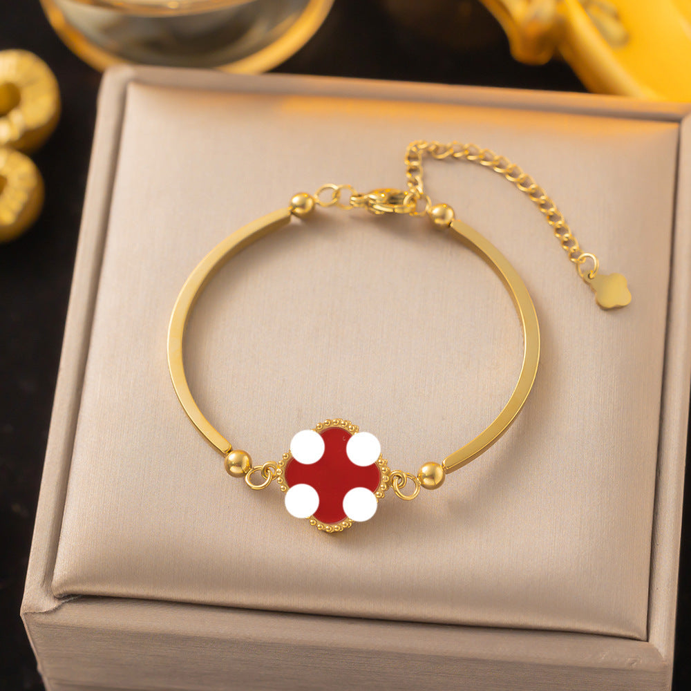 Women's Commuter Titanium Steel Light Luxury Couple Bracelets