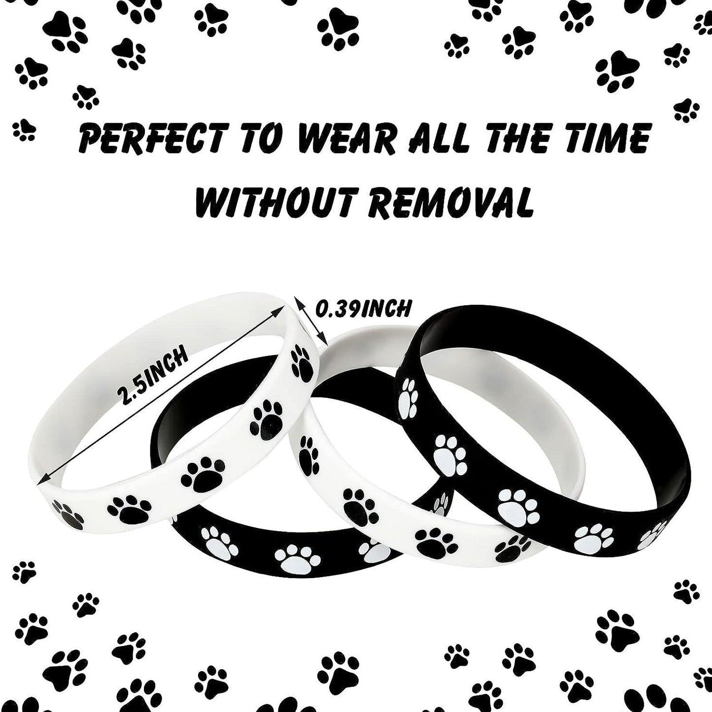 Caring Animal Festival Theme Party Event Rubber Printing Cute Cat Bracelets
