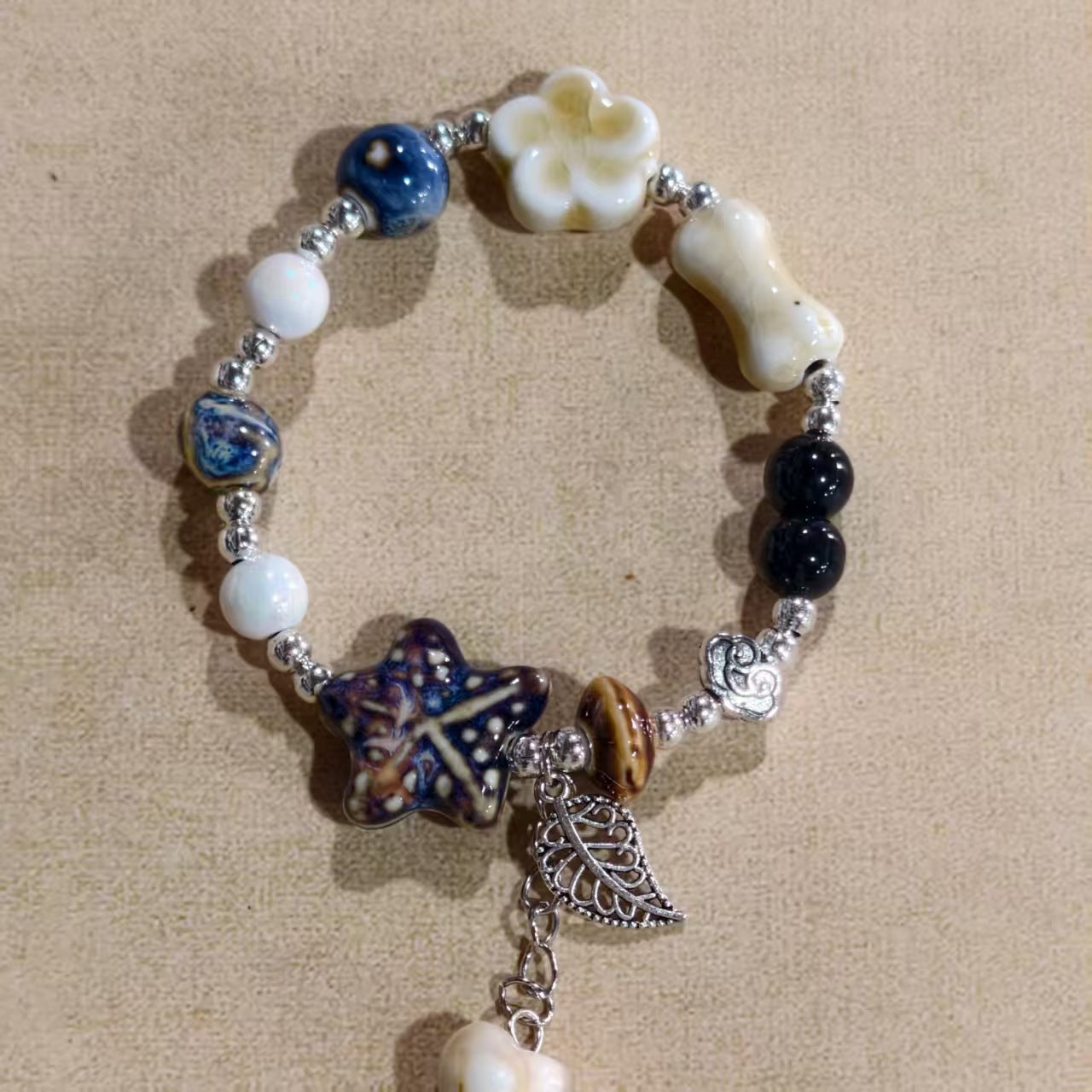 Alloy Ceramic Ethnic Style Single Handmade Filament Bracelet
