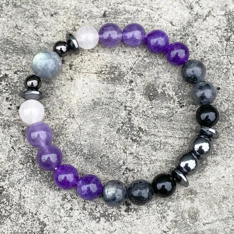 Healing Lovelorn Female Natural Stone Amethyst Good Mood Bracelet