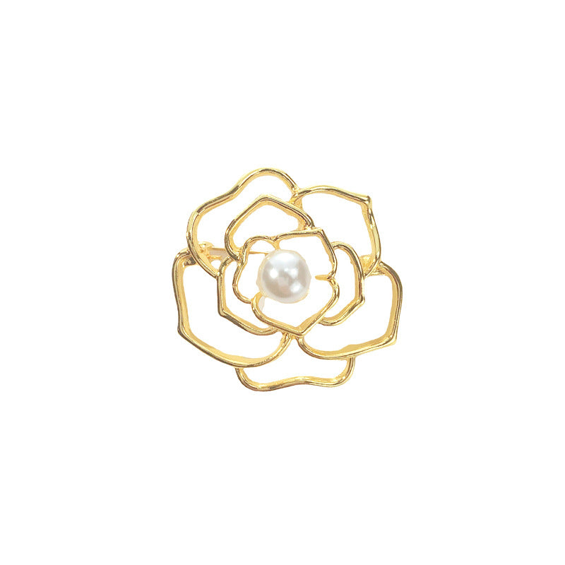 Golden Pearl Corsage Wheat Brooch Female High-grade Brooches