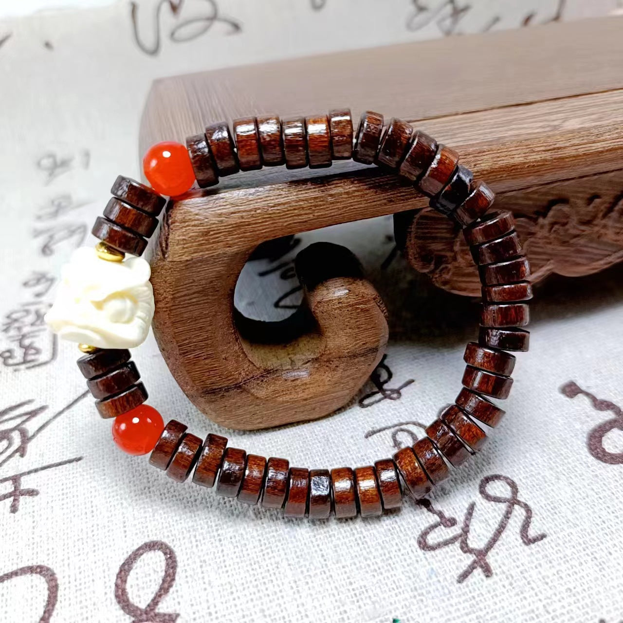 Women's & Men's King Walnut National Bodhi Cultural Artifact Prayer Beads Stall Live Bracelets
