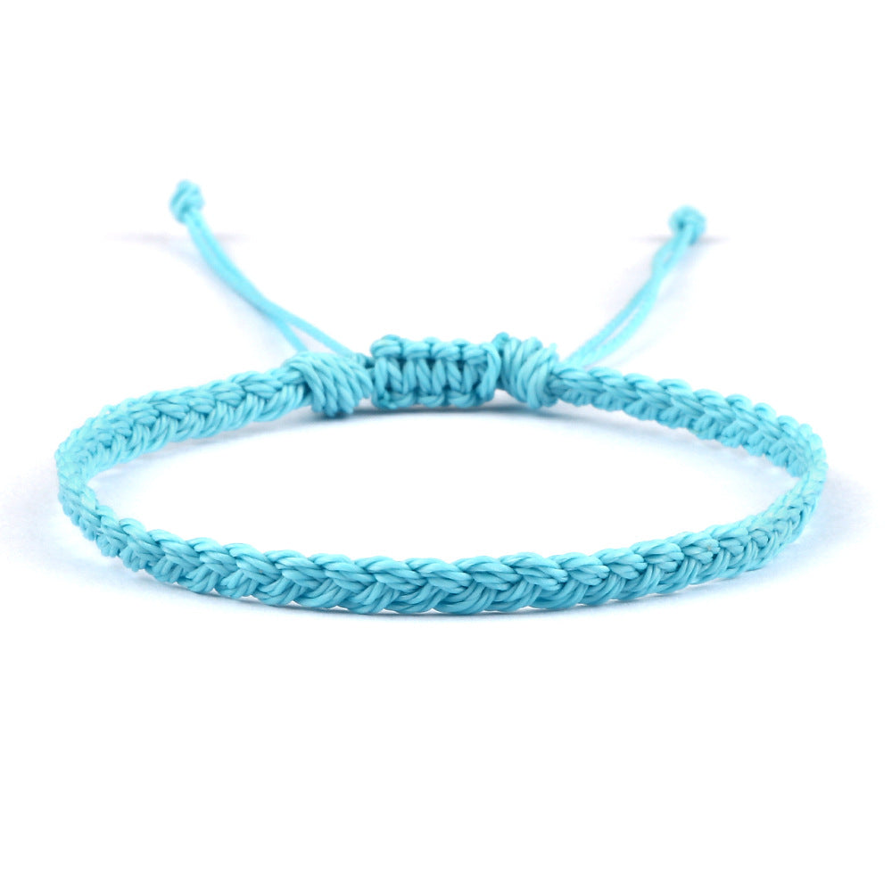 Creative Twist Weave Taiwanese Wax Handmade Hand Unisex Twin Bracelet